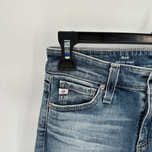 AG Adriano Goldschmeid DENIM NWT Mari High Rise Straight Leg Denim Jean // 00 - Picture 8 of 11